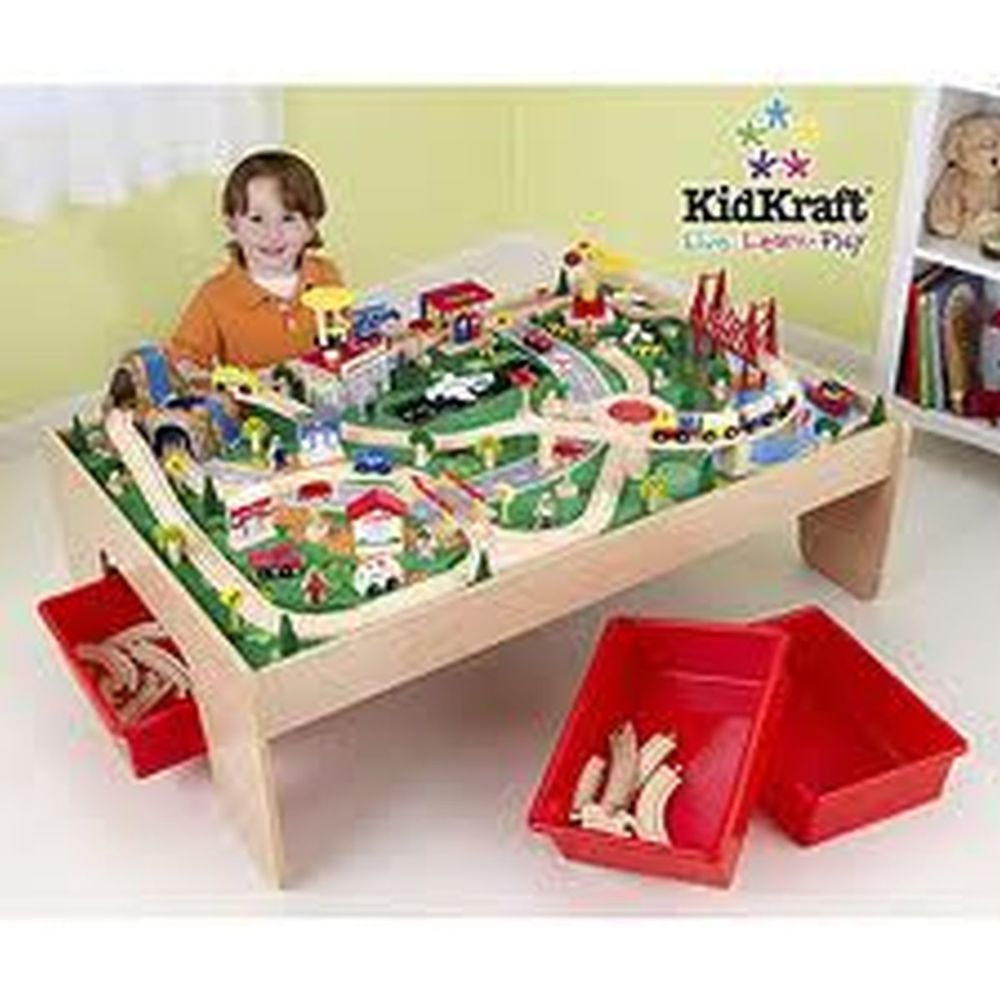KidKraft - KIDKRAFT - Ensemble table et train waterfall mountain - Jeux éducatifs