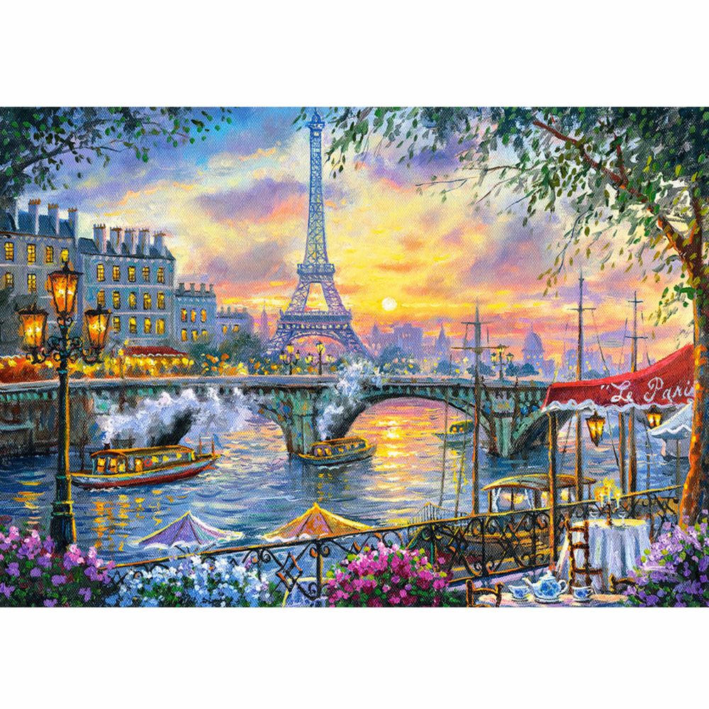 Castorland - Puzzle 500 pièces : Paris à l'heure du thé - Animaux