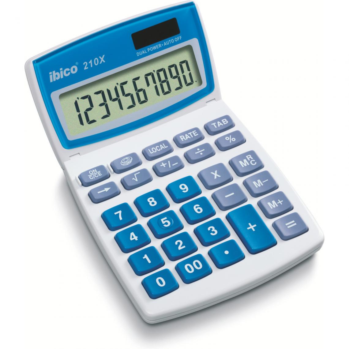 Ibico - ibico Calculatrice de bureau 210X, écran LCD 10 chiffres () - Accessoires Bureau