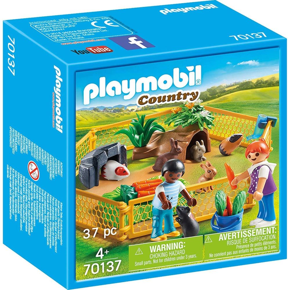 Playmobil - PLAYMOBIL 70137 - Country La Ferme - Enfants avec petits animaux - Playmobil