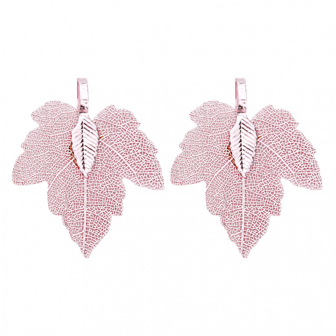 marque generique - 2 pendentifs plaqués en filigrane naturel pour les bijoux en rose - Perles