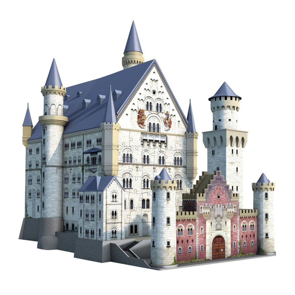 Ravensburger - Puzzle 3D 216 pièces : Château de Neuschwanstein - Animaux