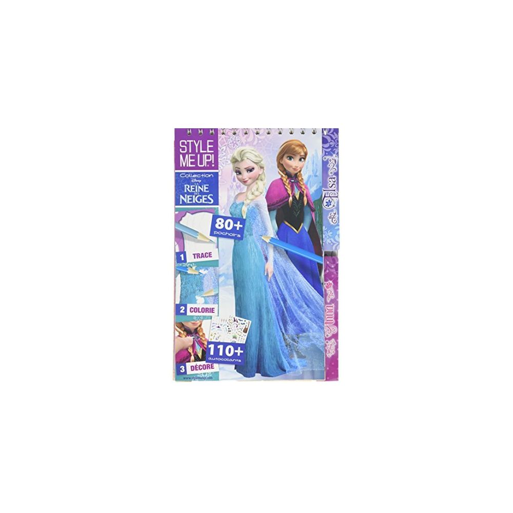 Style Me Up - Style Me Up - Fashion Design Disney Coloring Book for Girls - Set of Stencils and Stikers - Disney Frozen Collection - SMU-1477 - Accessoires Puzzles
