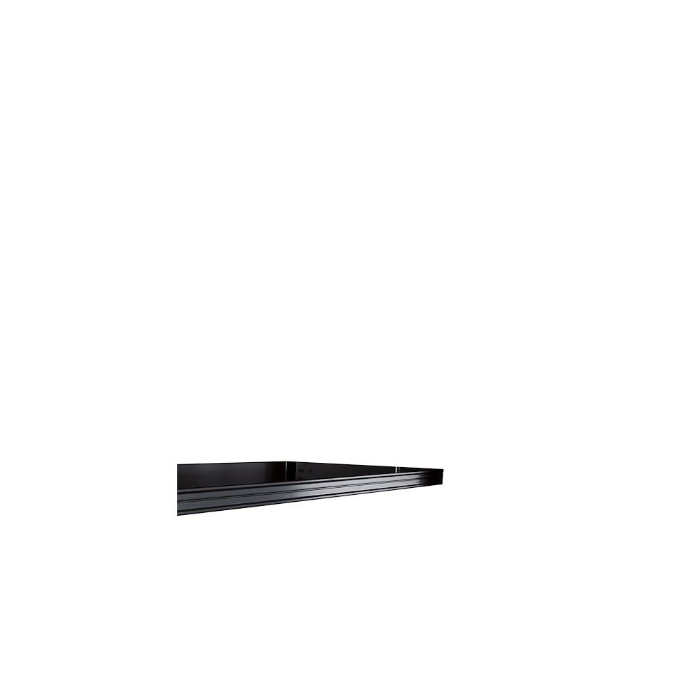 Vinco - Jeu de 2 tablettes noires pour armoire L 120 cm - Bureaux