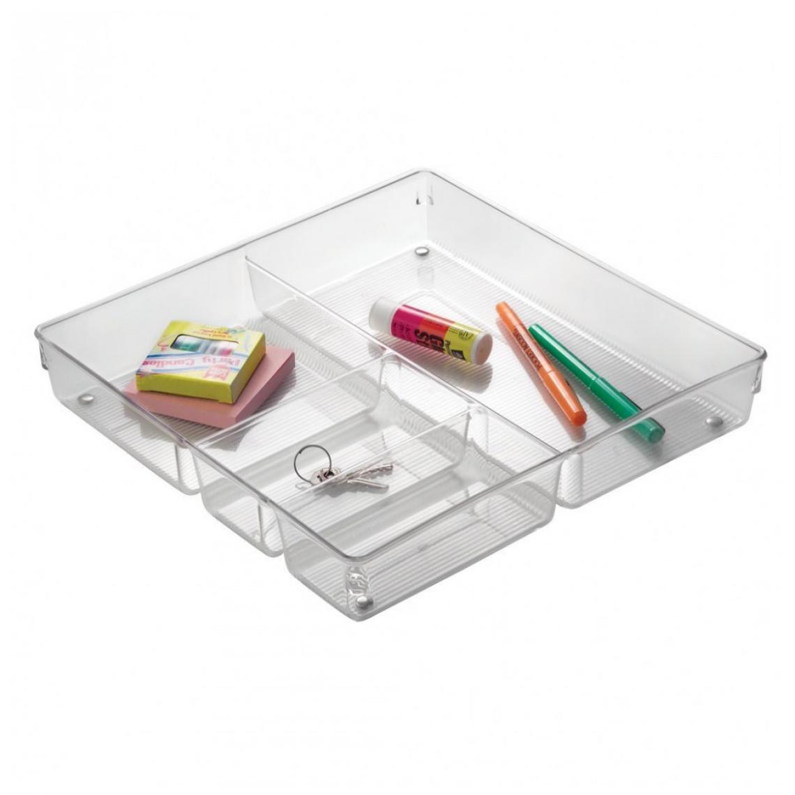Interdesign - Organisateur pour tiroir transparent - Interdesign - Rangement multi fonctions - Accessoires Bureau