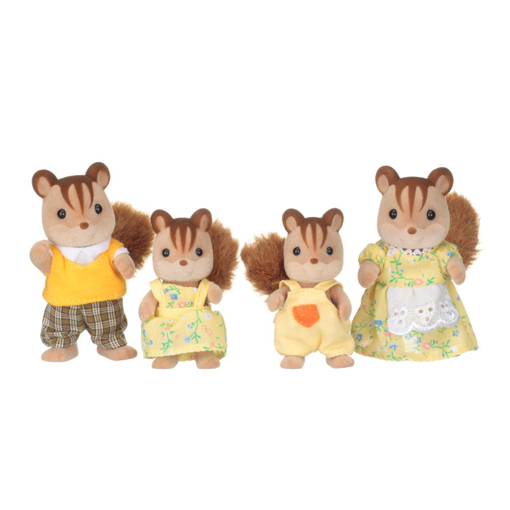 Sylvanian Families - 4 figurines famille Ecureuil roux - 3136 - Mini-poupées
