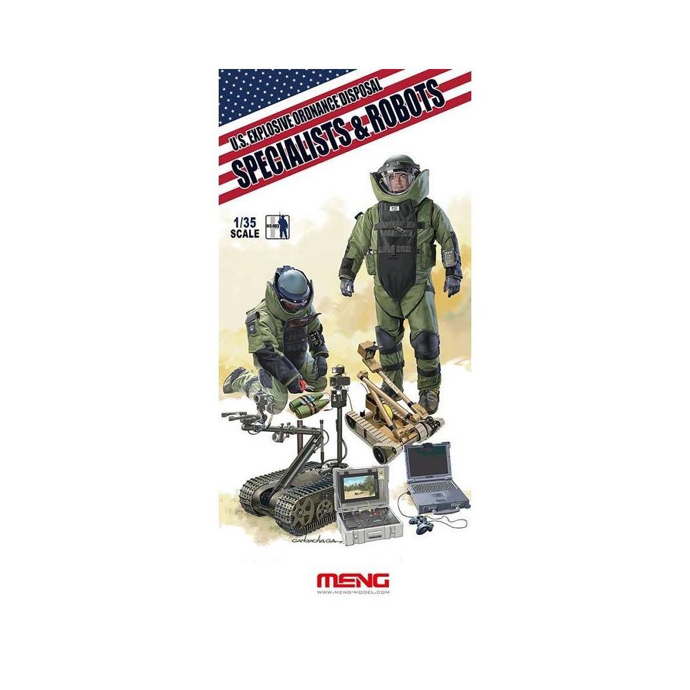 Meng - U.s. Explosive Ordnance Disposal Specialists & Robots - Décor Modélisme - Accessoires maquettes