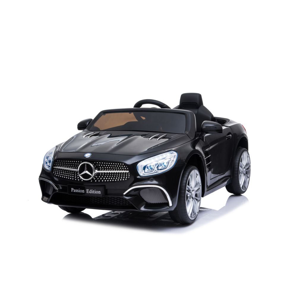 Mercedes - Mercedes Benz SL400 Voiture Electrique pour Enfant (25Watts) Noir, 110 x 64 x 48cm - Marche avant et arrière, Phares fonctionnels, Musique, Klaxon, Ceinture, Indicateur niveau de batterie et Télécommande parentale - Véhicule électrique pour enfant