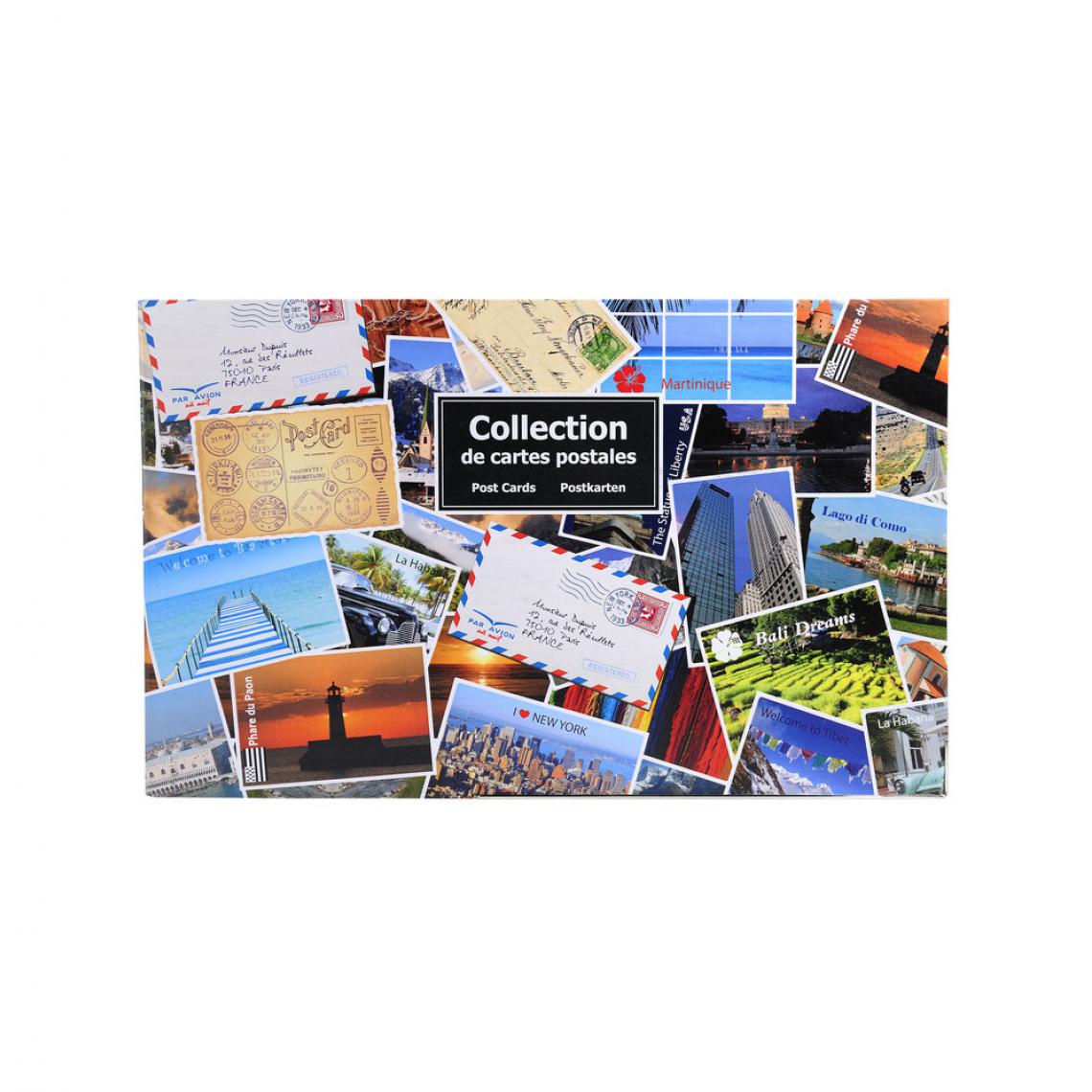 Ac-Deco - Classeur de collection Visuel - 400 cartes postales - 44 x 26,5 cm - Accessoires Bureau