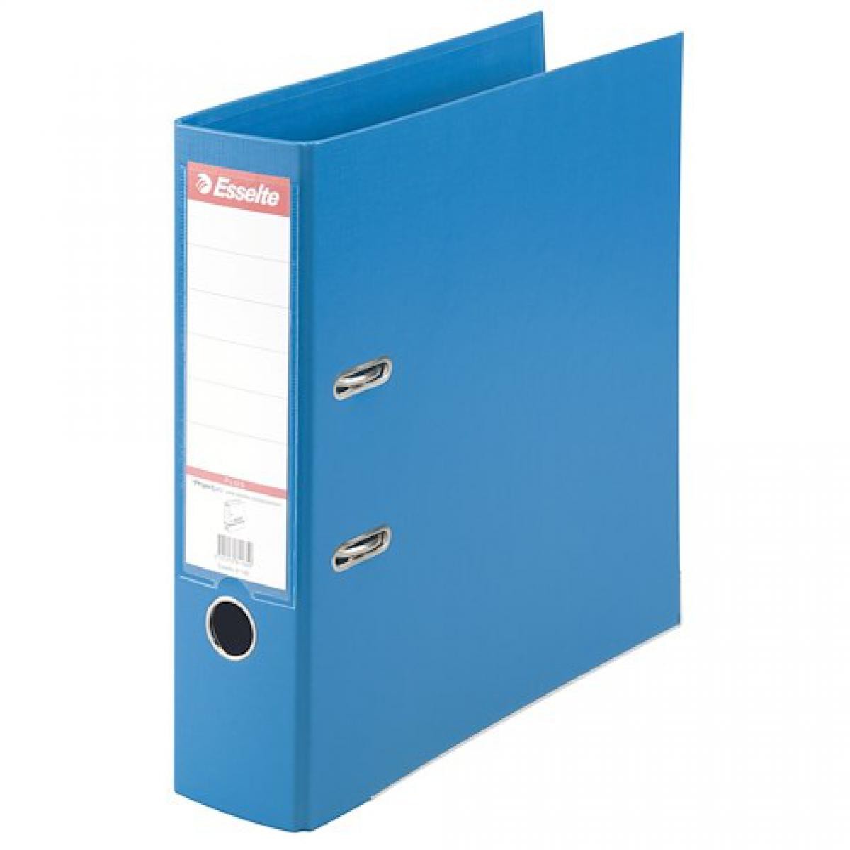 Esselte - Classeur à levier plastifié Esselte Maxi Plus dos 8 cm bleu - Accessoires Bureau