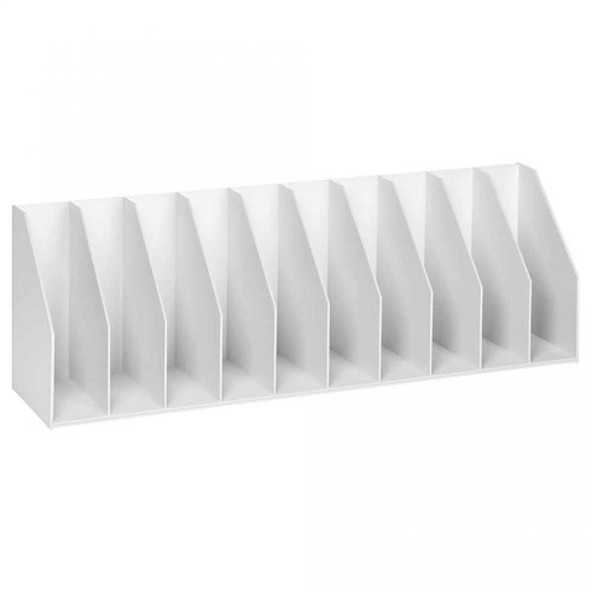 Paperflow - Trieur de classement vertical 10 cases gris - Accessoires Bureau