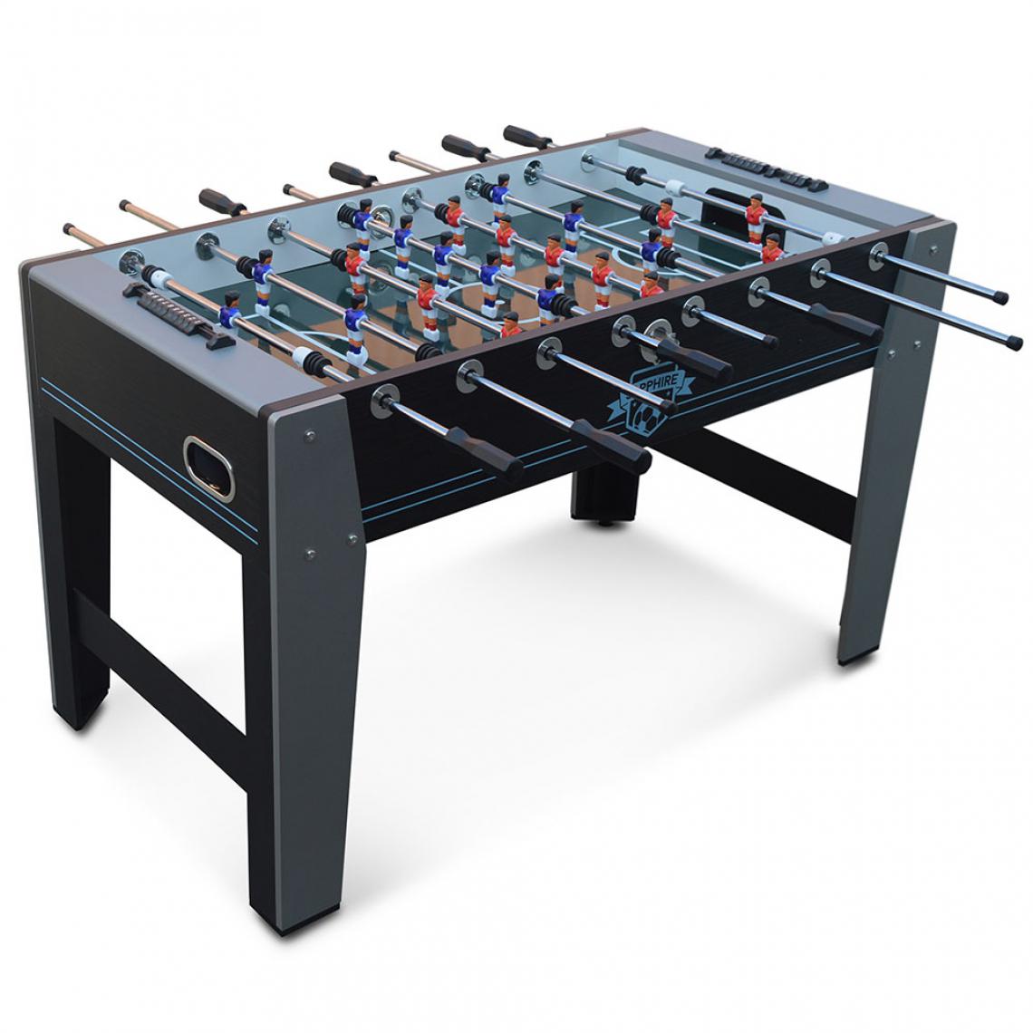 Devessport - Saphire Table football with Players Closed Legs - Large Size - Metal Bars - Plastic Handle - Has Markers - Devessport - Baby foot