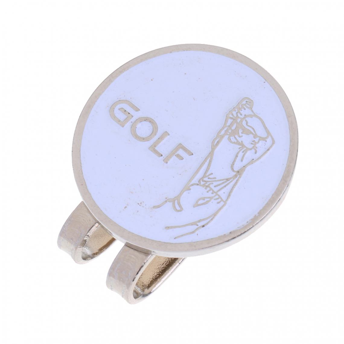 marque generique - Marqueur De Balle De Golf Magnetique Pince Chapeau Ronde Accessoire Golfeur - Jeux de balles