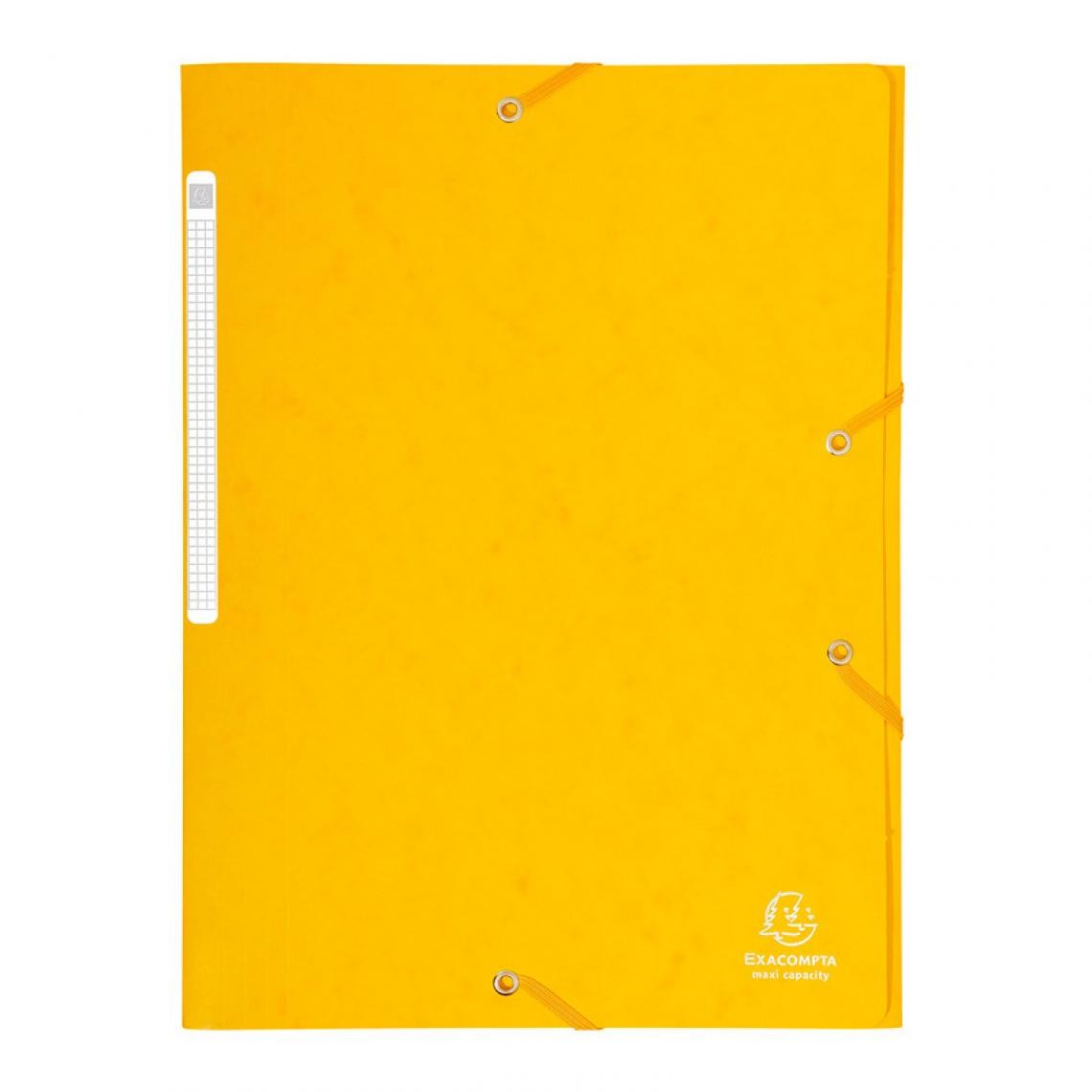 Exacompta - EXACOMPTA Chemise à élastiques Maxi Capacity, A4, jaune () - Accessoires Bureau
