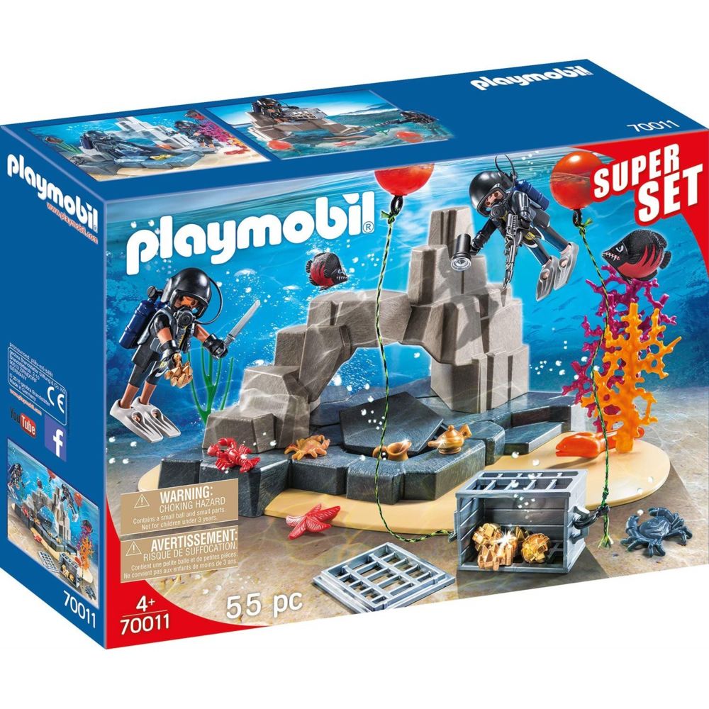 Playmobil - PLAYMOBIL 70011 City Action - SuperSet Unité de plongée sous-marine - Playmobil