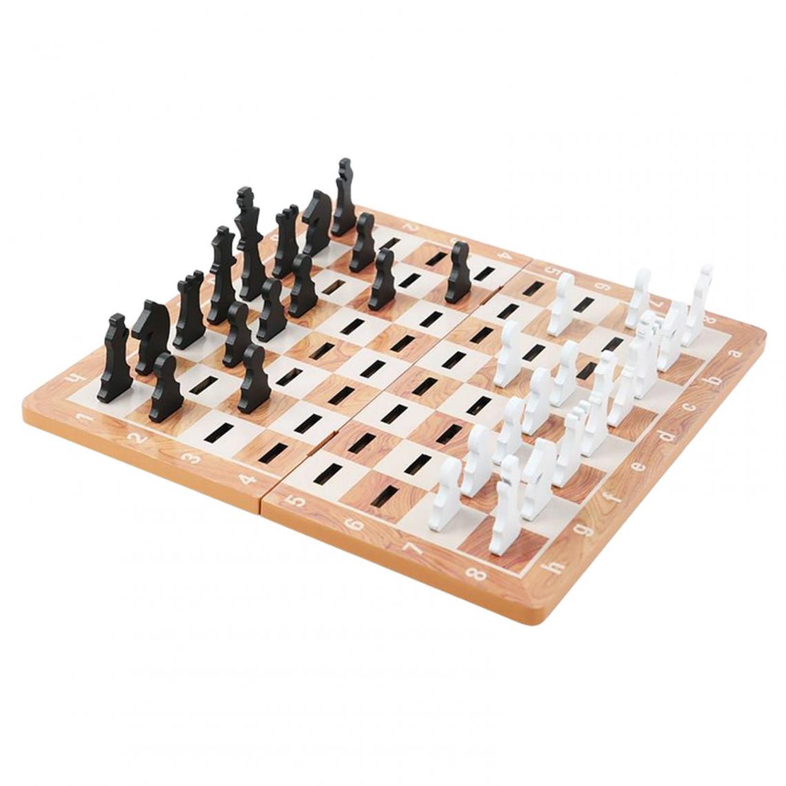 marque generique - jeu d'échecs pliant en bois jeu de société jouets pour - Jeux de stratégie