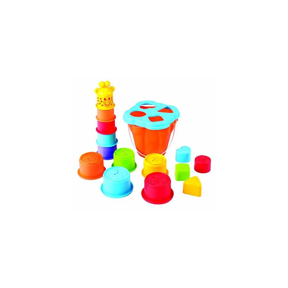 Playgo - PlayGo Giraffe Activity Center Stacking Cups Baby Toys Educational Toddler Toys Top Blocks Game Kit BPA Free Toys for 1 2 3 4-5 Year Old Girls Boys - Briques et blocs