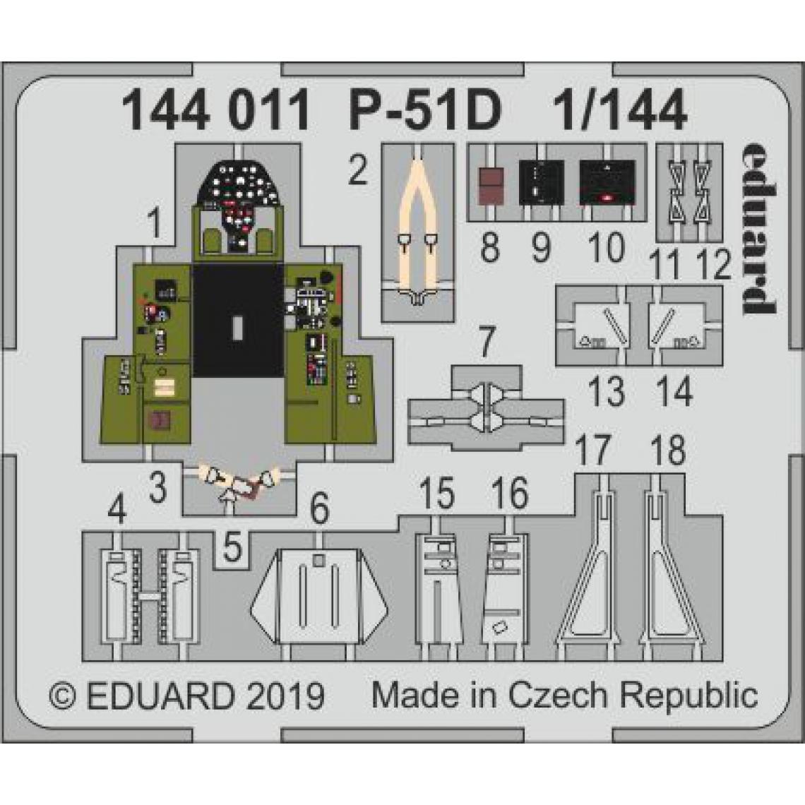 Eduard - P-51D for Eduard - 1:144e - Eduard Accessories - Accessoires et pièces