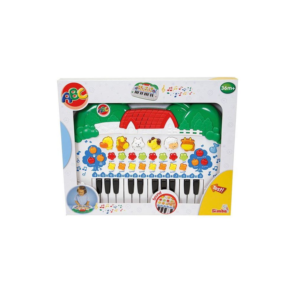 Simba Toys - Simba Toys 104018188 Le clavier-animaux ABC - Instruments de musique
