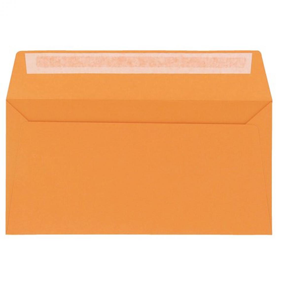 Clairefontaine - Enveloppe Pollen Clairefontaine clementine 110 x 220 mm - Paquet de 20 - Accessoires Bureau