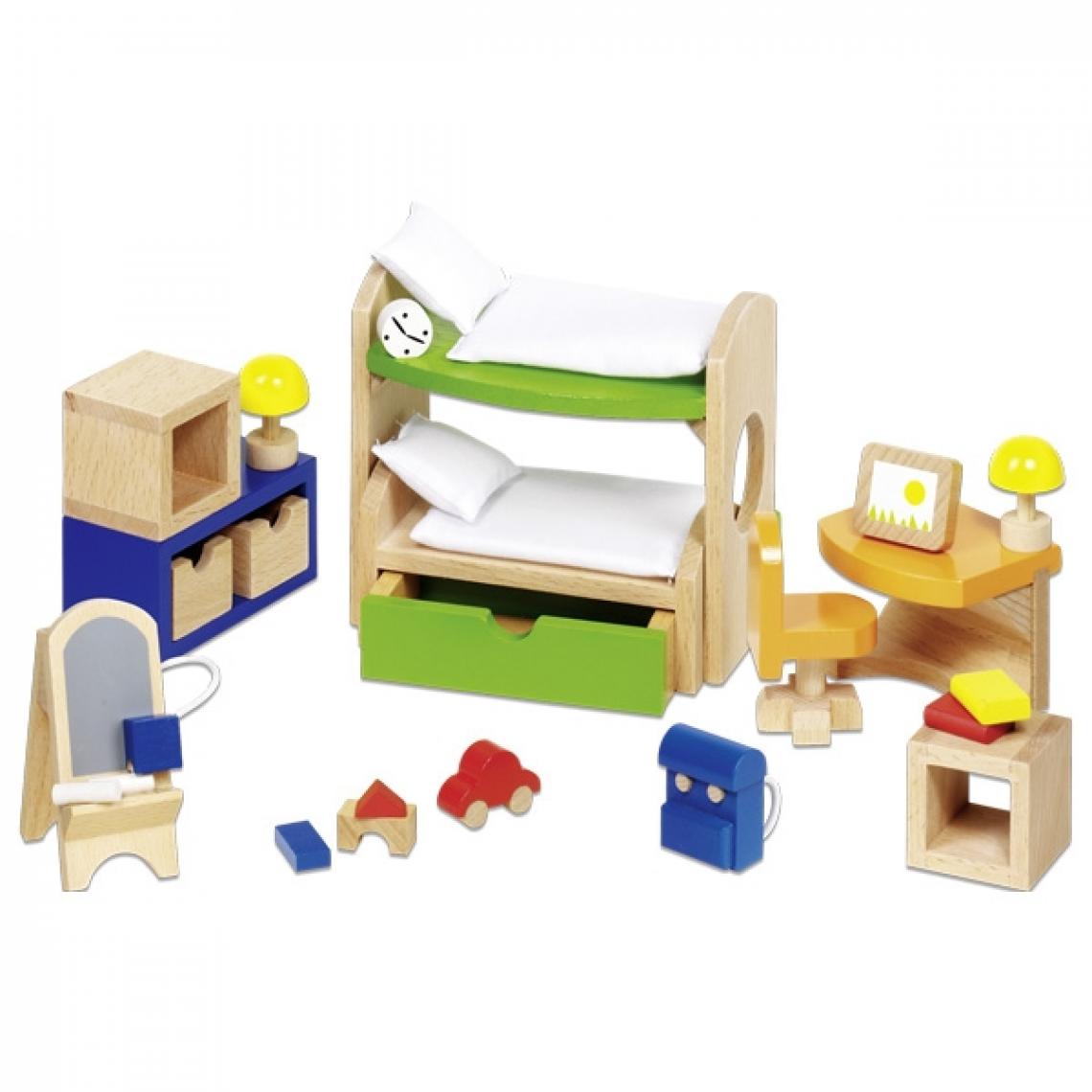 Goki - Goki - Meubles Chambre Enfants Moderne Pour Maison De Poupées en bois - Maisons de poupées
