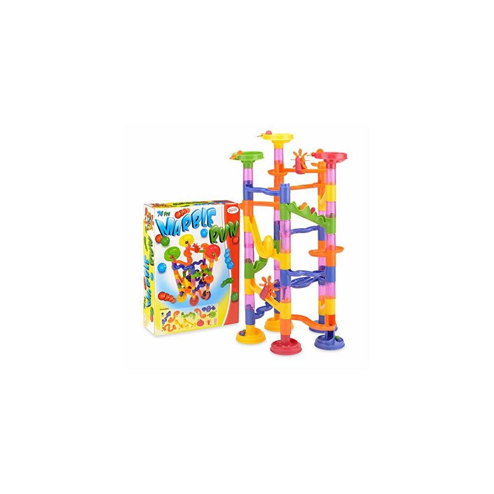 Toyrific - Toyrific Marble Run Game Multi-Coloured Marble Race Age 4 and Above 74 Pieces - Briques et blocs