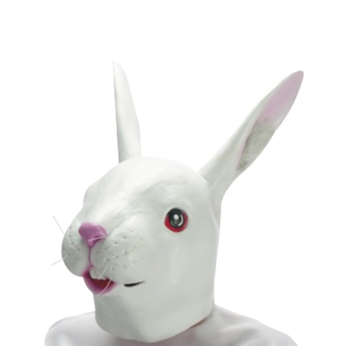 Totalcadeau - Masque de lapin déguisement latex - Jeux d'adresse