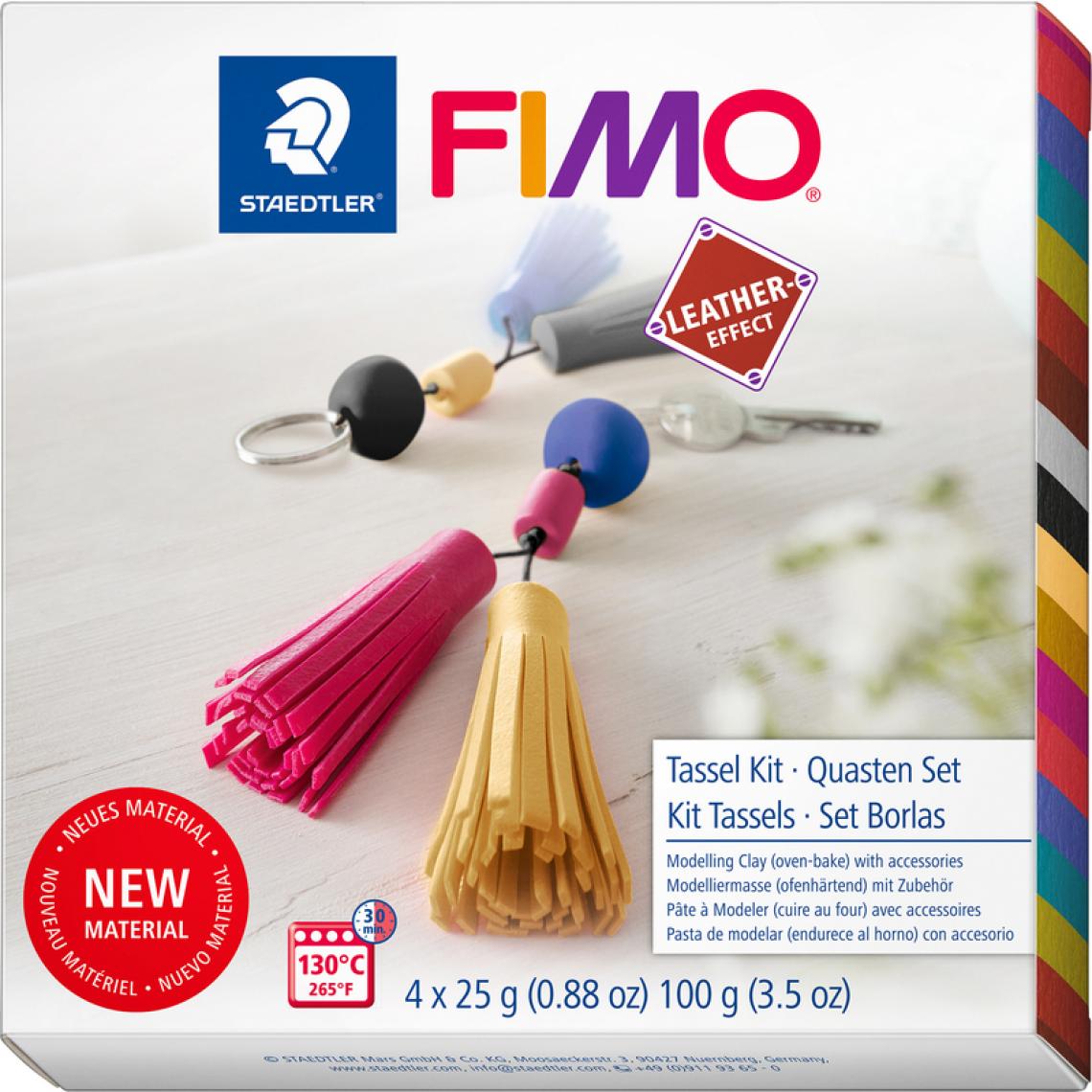 Fimo - FIMO EFFECT LEATHER Kit de modelage Tassels, à cuire au four () - Modelage