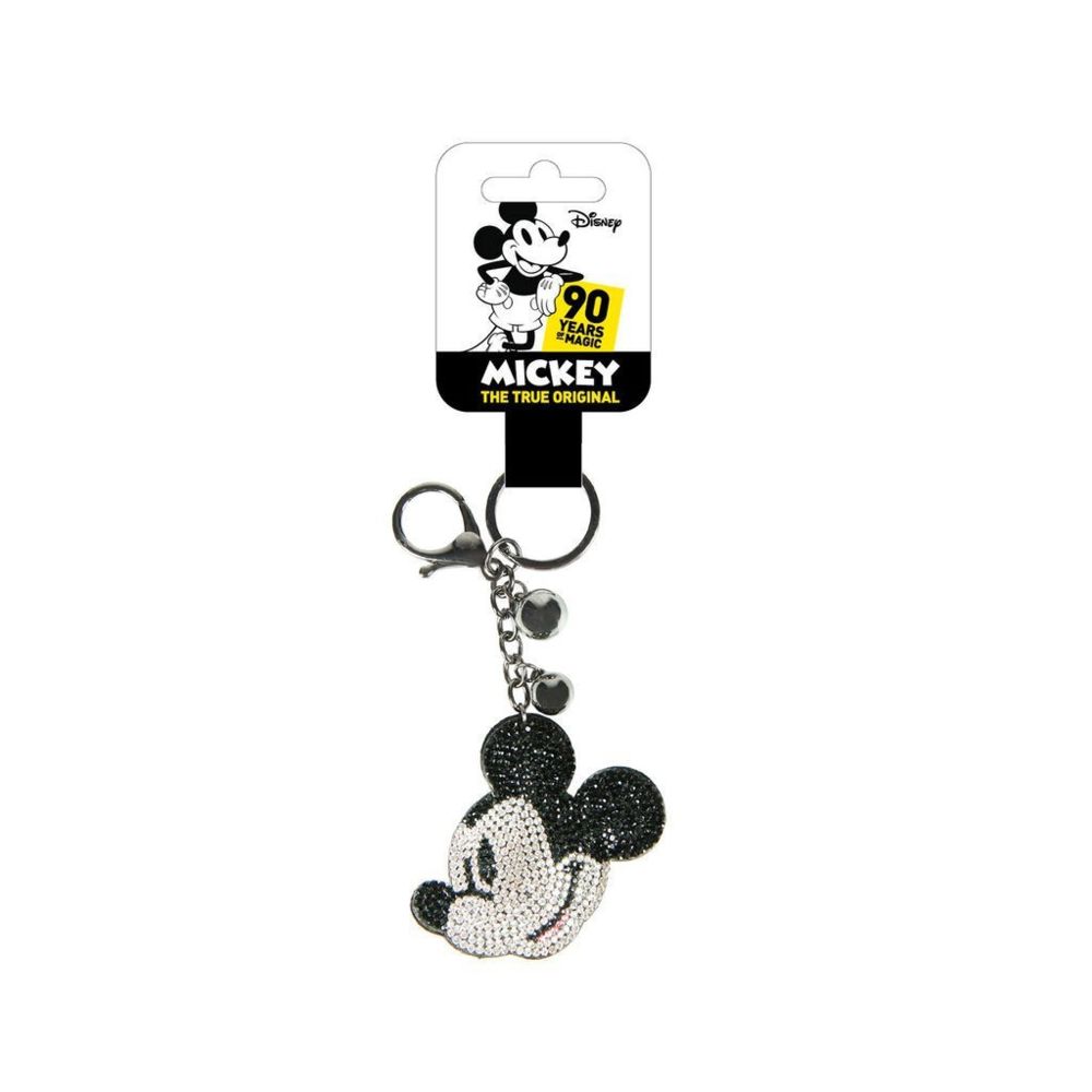 marque generique - CERDA - CerdA Porte-clés Brillante Mickey Sac à Dos Loisir, 13 cm, Blanc (Blanco) - Armoires à clés
