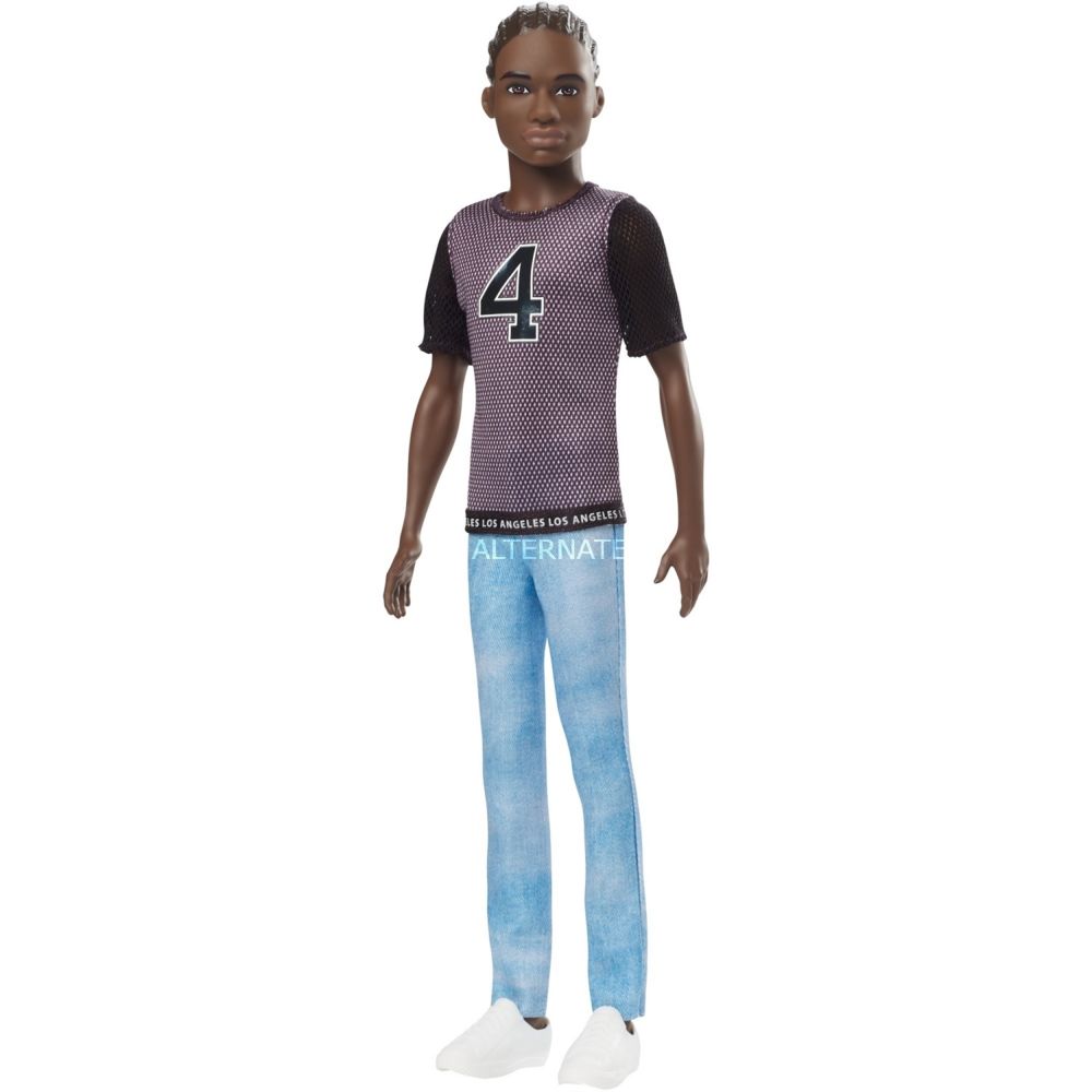 Barbie - Poupée Ken Fashionistas avec tee-shirt 4 - Poupées mannequins