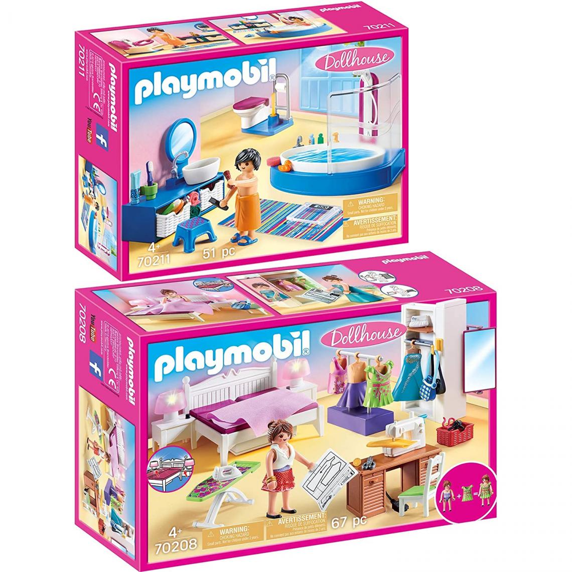 Playmobil - PLAYMOBIL 70208 70211 - Dollhouse – 70208+70211 - Playmobil