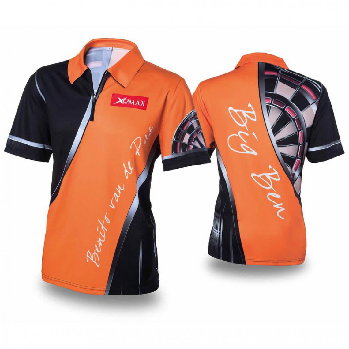 Xqmax Darts - XQmax Darts T-shirt réplique de match BvdP Orange Taille XS QD9200210 - Fléchettes