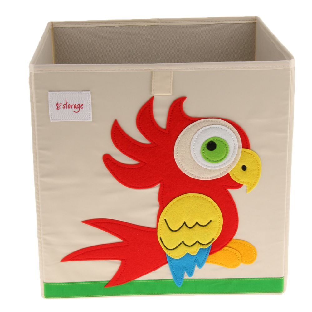 marque generique - boîte de rangement pliante panier enfants vêtements organisateur de livre jouet perroquet - Jouets à empiler