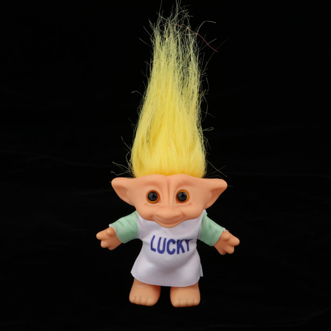 marque generique - poupées délicates troll chanceux mini figurines d'action décorations de gâteau de jouet # 3 - Poupons
