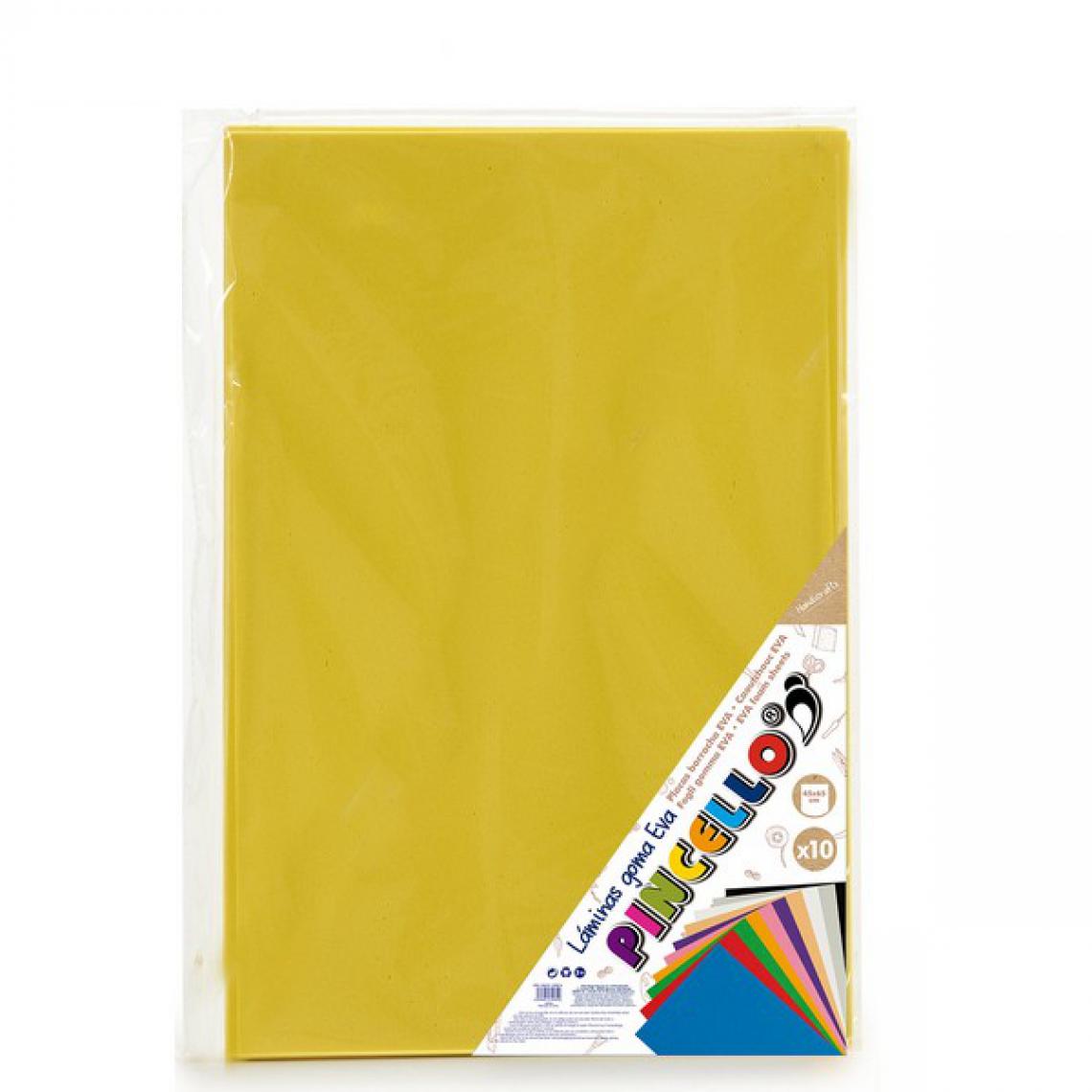 Unknown - Papier Feuille de Mousse 10 (65 x 0,2 x 45 cm) (10 Pièces) Jaune - Accessoires Bureau