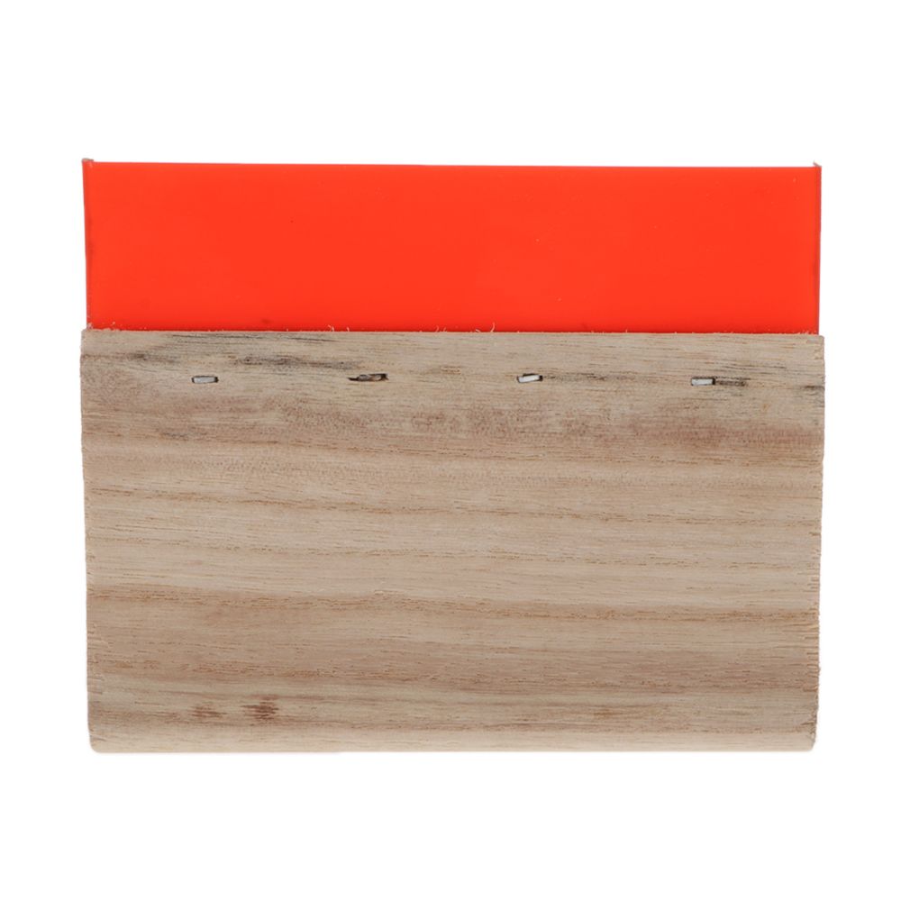 marque generique - Racloir d'encre en bois de racloir de poignée en bois de racloir d'impression rouge 15cm - Accessoires Bureau