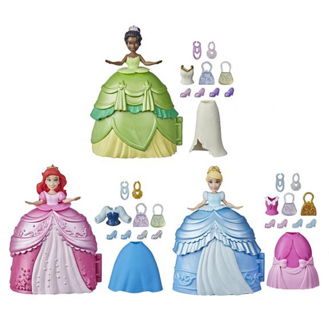 Ludendo - Poupée Disney Princesses Secret Styles - Princesse et surprises - Poupées mannequins