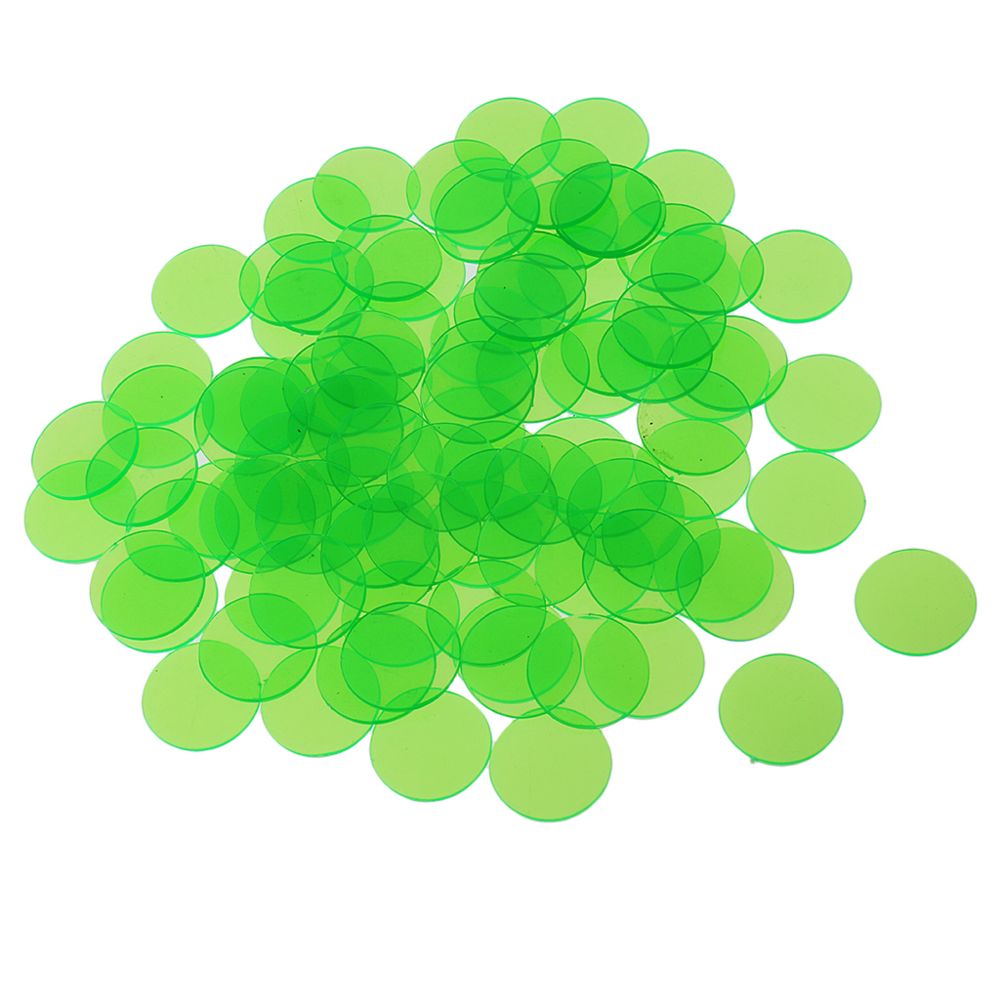 marque generique - 500pcs jetons de jeu de bingo professionnels comptant le nombre de jetons de bingo en plastique vert - Les grands classiques
