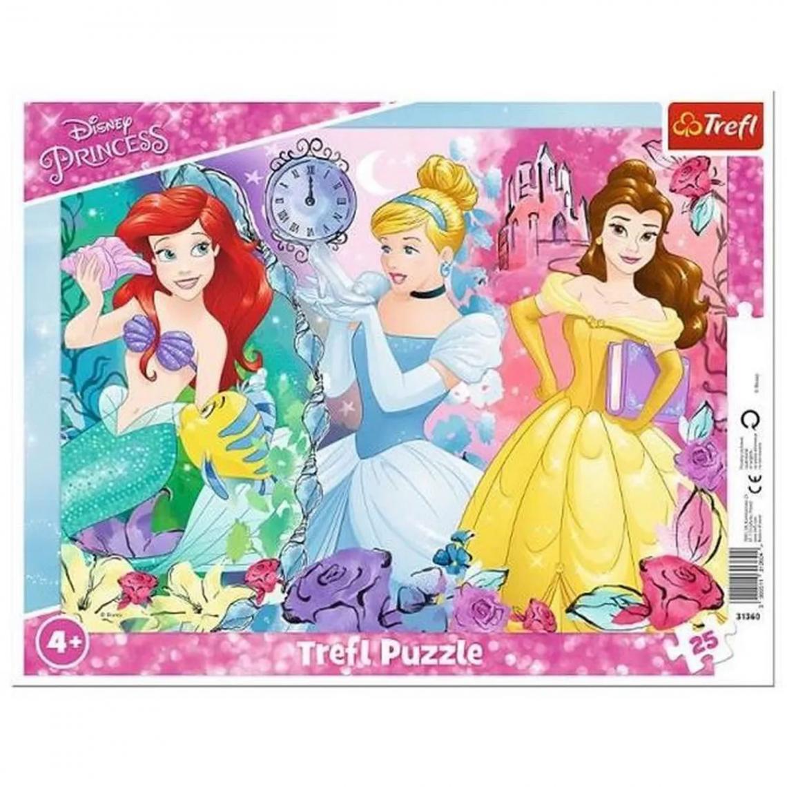 Trefl - Trefl - Puzzle Cadre - Disney Princess - 25 pieces - Puzzles Enfants