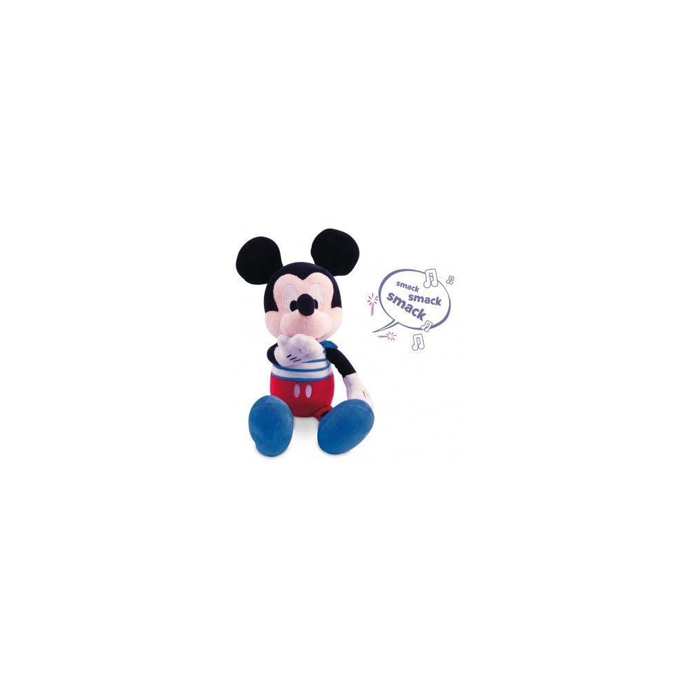 Mickey Mouse - Mickey Kiss Kiss, Peluche Interactive Sonore - Héros et personnages