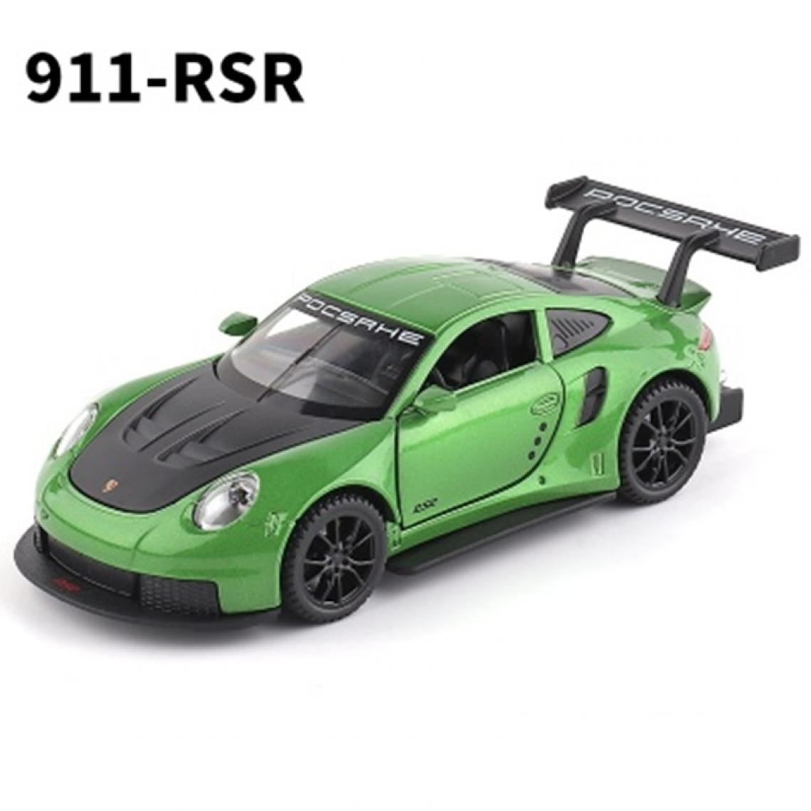 Universal - 1: 32 Porsche 911 RSR Coupé en alliage Voiture jouet moulé sous pression Voiture jouet métallique Voiture modèle Haute simulation Collection Jouets pour enfants | Voiture jouet moulé sous pression (vert) - Voitures