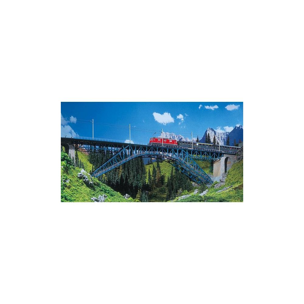 Faller - Modélisme HO : Pont de la Bietschtal à 2 voies - Train électrique