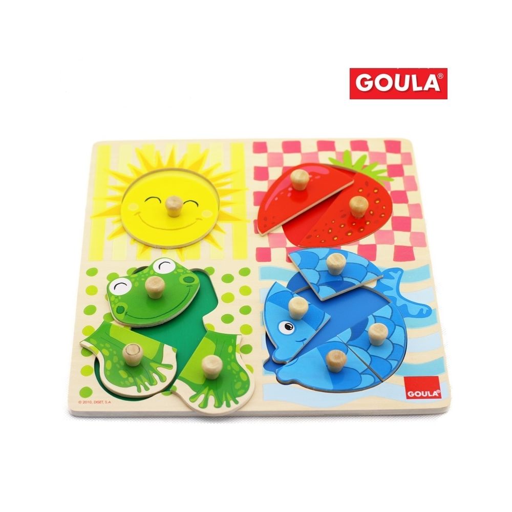 Goula - Puzzle 4 couleurs - Jeux d'encastrement