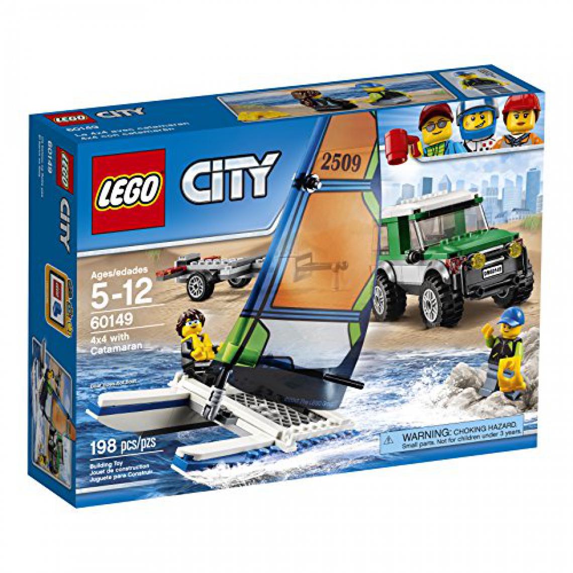 Lego - LEgO city great Vehicles 4x4 avec catamaran 60149 jouet pour enfants - Briques et blocs
