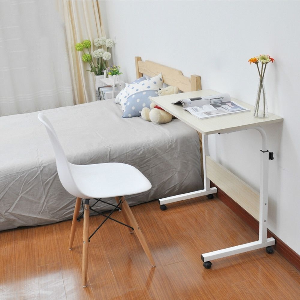 Wewoo - Bureau d'ordinateur portable amovible d'étude de chevet de lit paresseuxtaille 60x40cm érable blanc - Bureaux