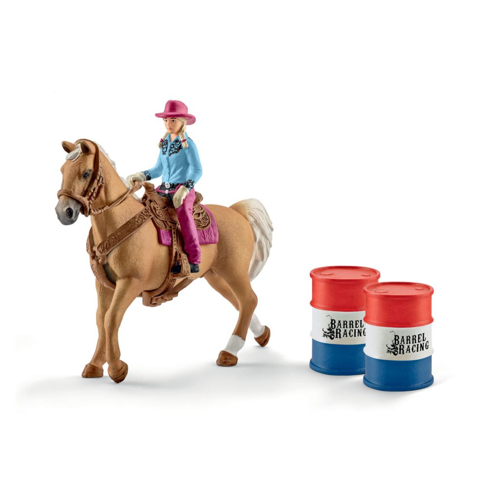 Schleich - Barrel racing avec une cowgirl - 41417 - Animaux