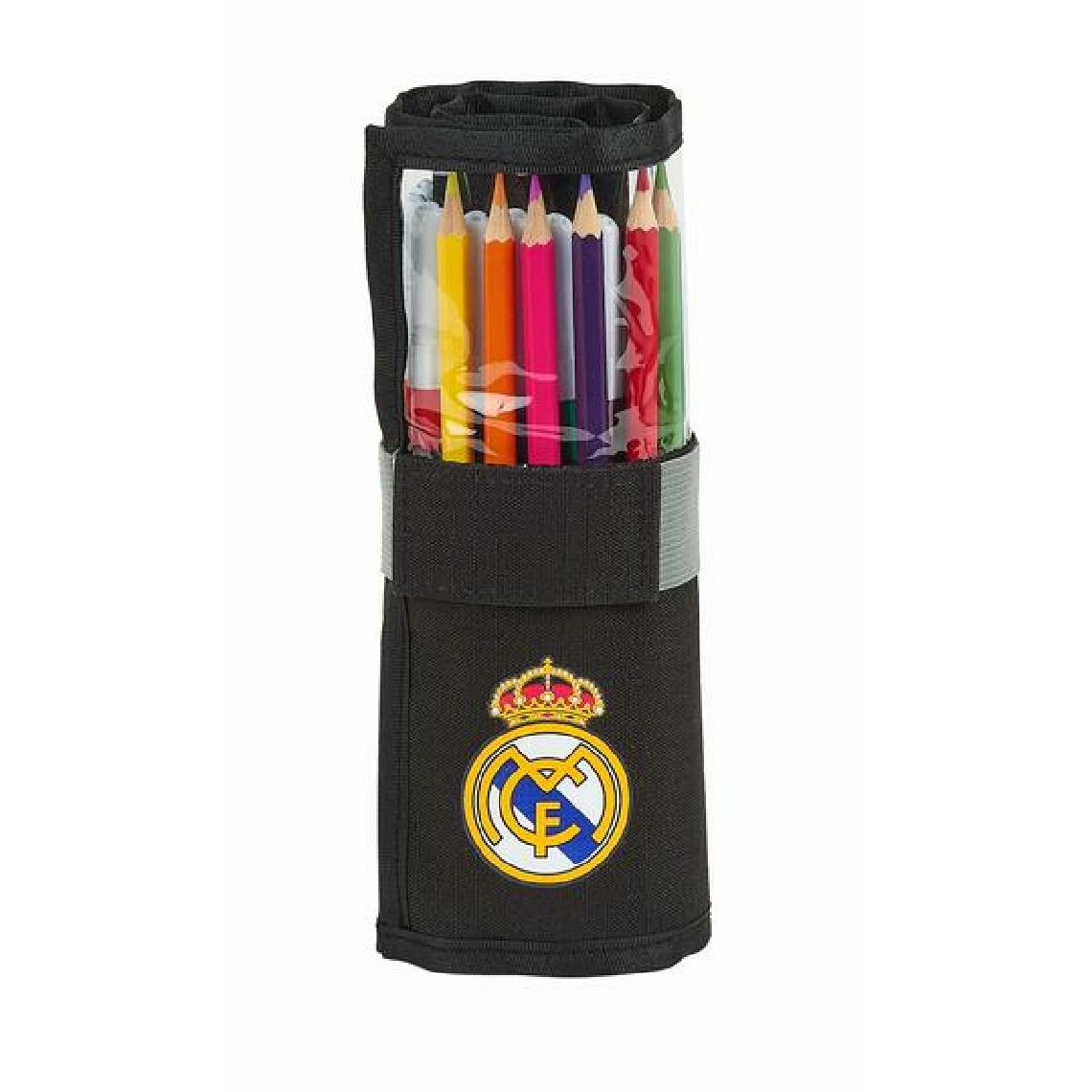 Unknown - Pochette crayons Double Real Madrid C.F. 1902 Noir (27 Pièces) - Accessoires Bureau