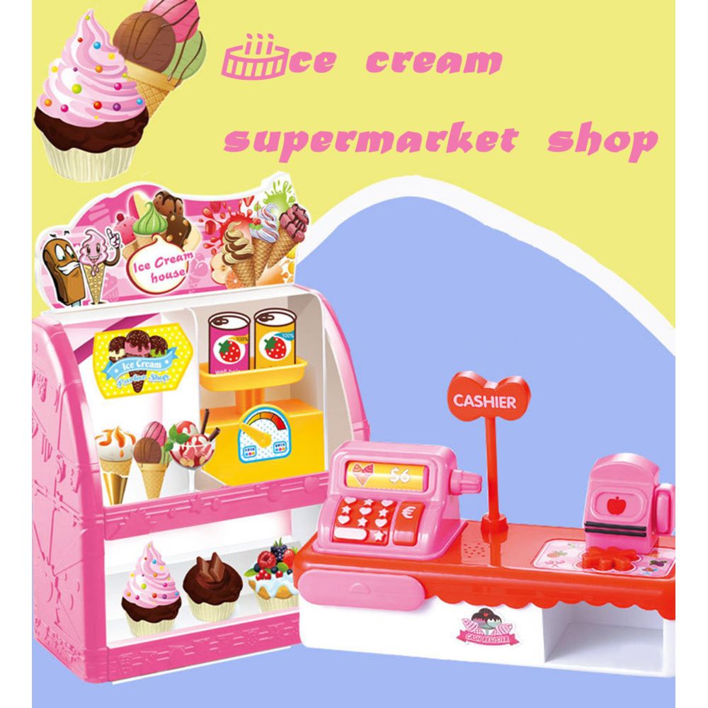 Generic - Mini Simulation Ice Cream Supermarché 3-7 ans Cosplay Jouets pour enfants Cadeaux - Poupées