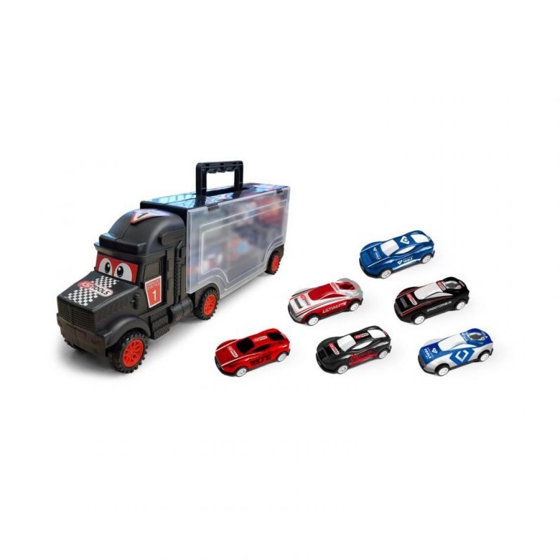 Ks Tools - Coffret camion avec 6 voitures pour enfant, 7pcs - Jeux de récréation