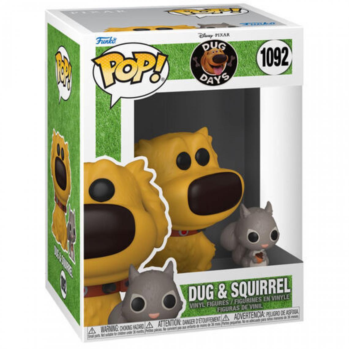 Funko - Figurine Funko Popetbuddy Disney Dug Days Dug with squirrel - Animaux